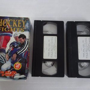 Hockey Fights - The Wild Side of Hockey - VHS Tape -1993 - 2-Tape Set